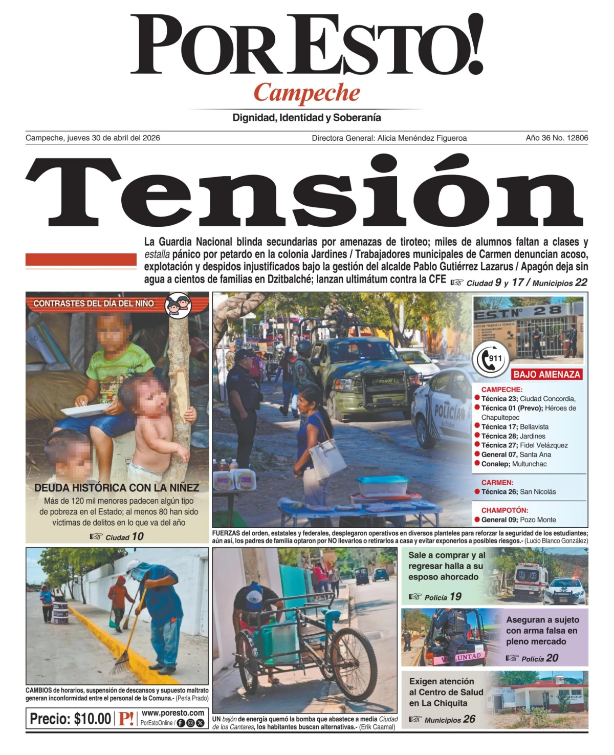 Portada de Por Esto (campeche)