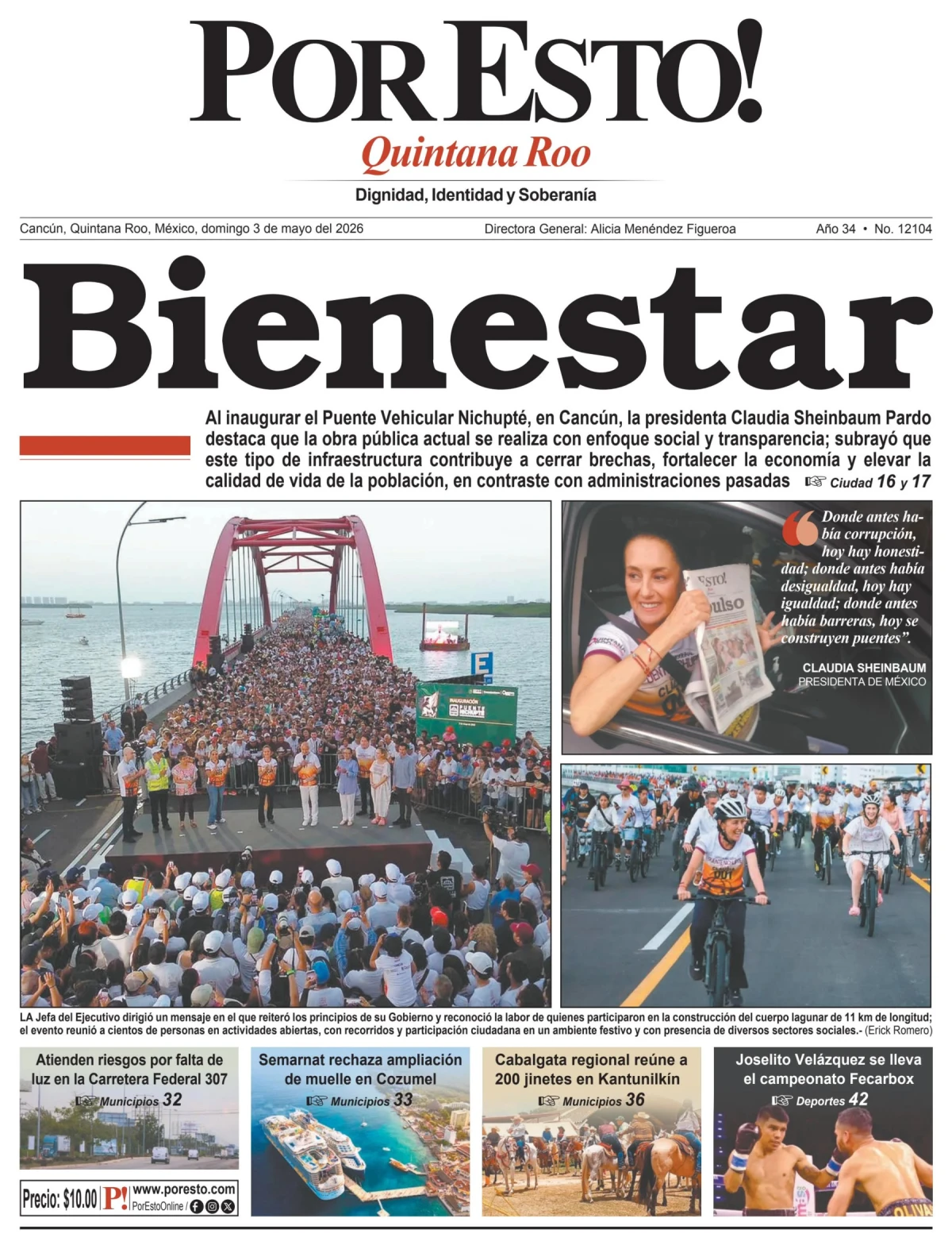 Portada de Por Esto (quintana Roo Cancun)