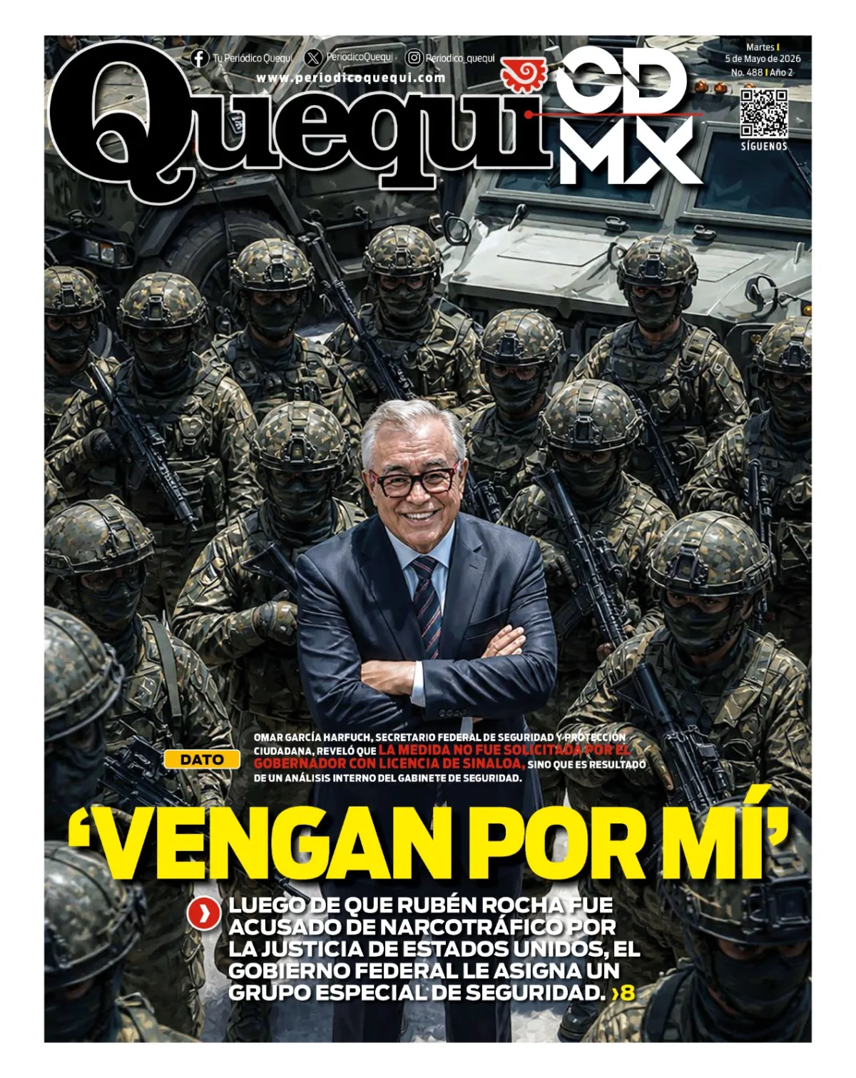 Portada de Quequi CDMX del martes, 5 de mayo de 2026