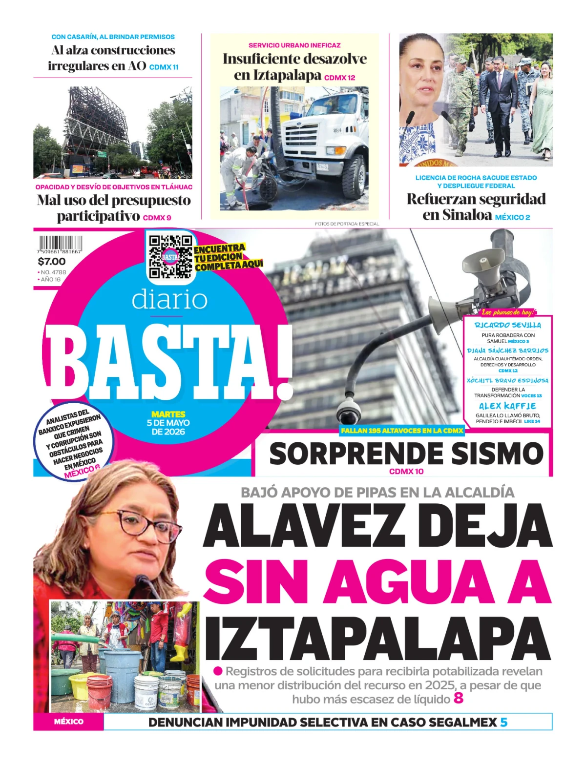 Portada de Basta! (portada)