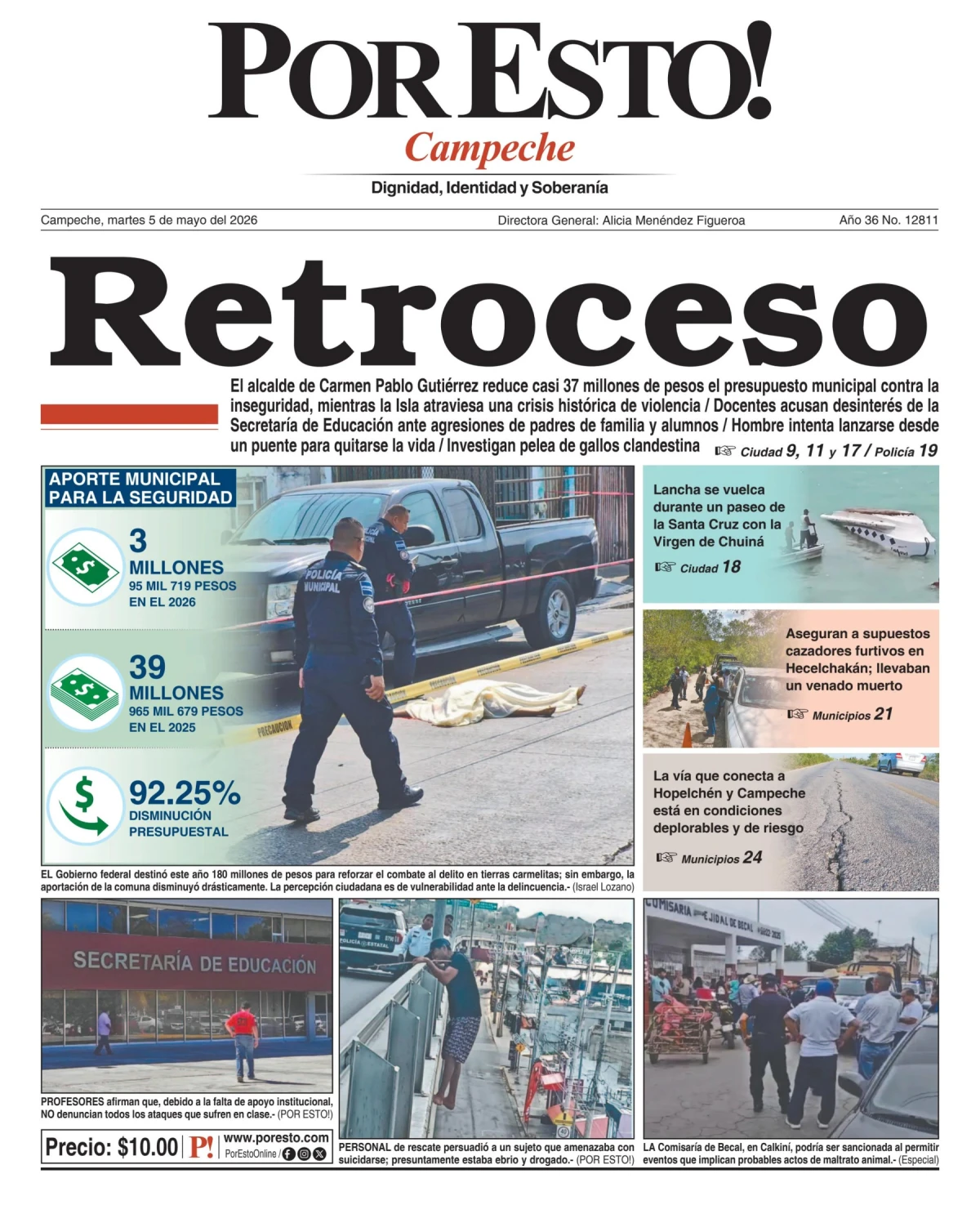 Portada de Por Esto (campeche)