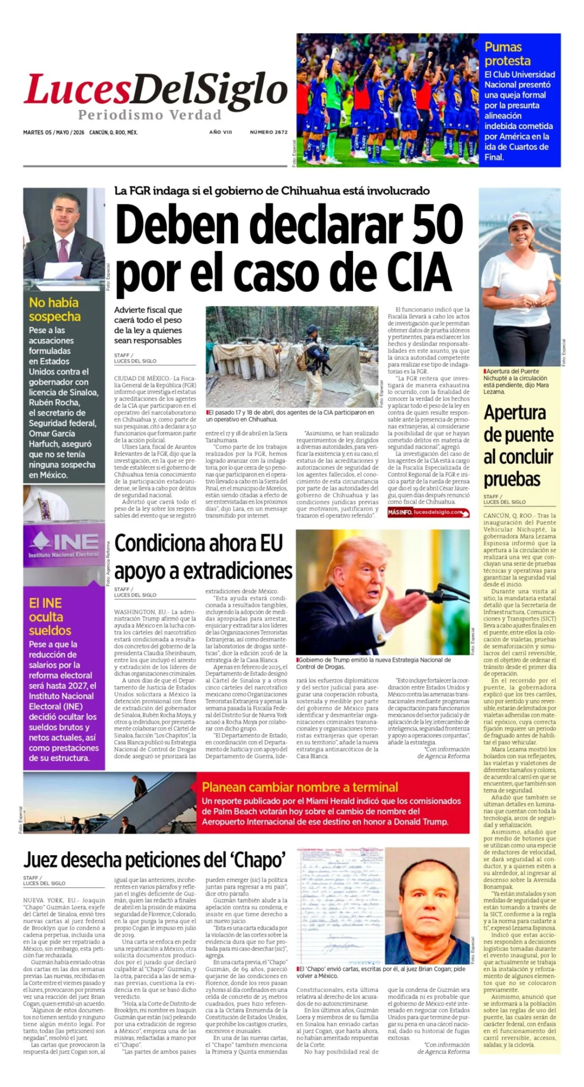 Portada de Luces del Siglo