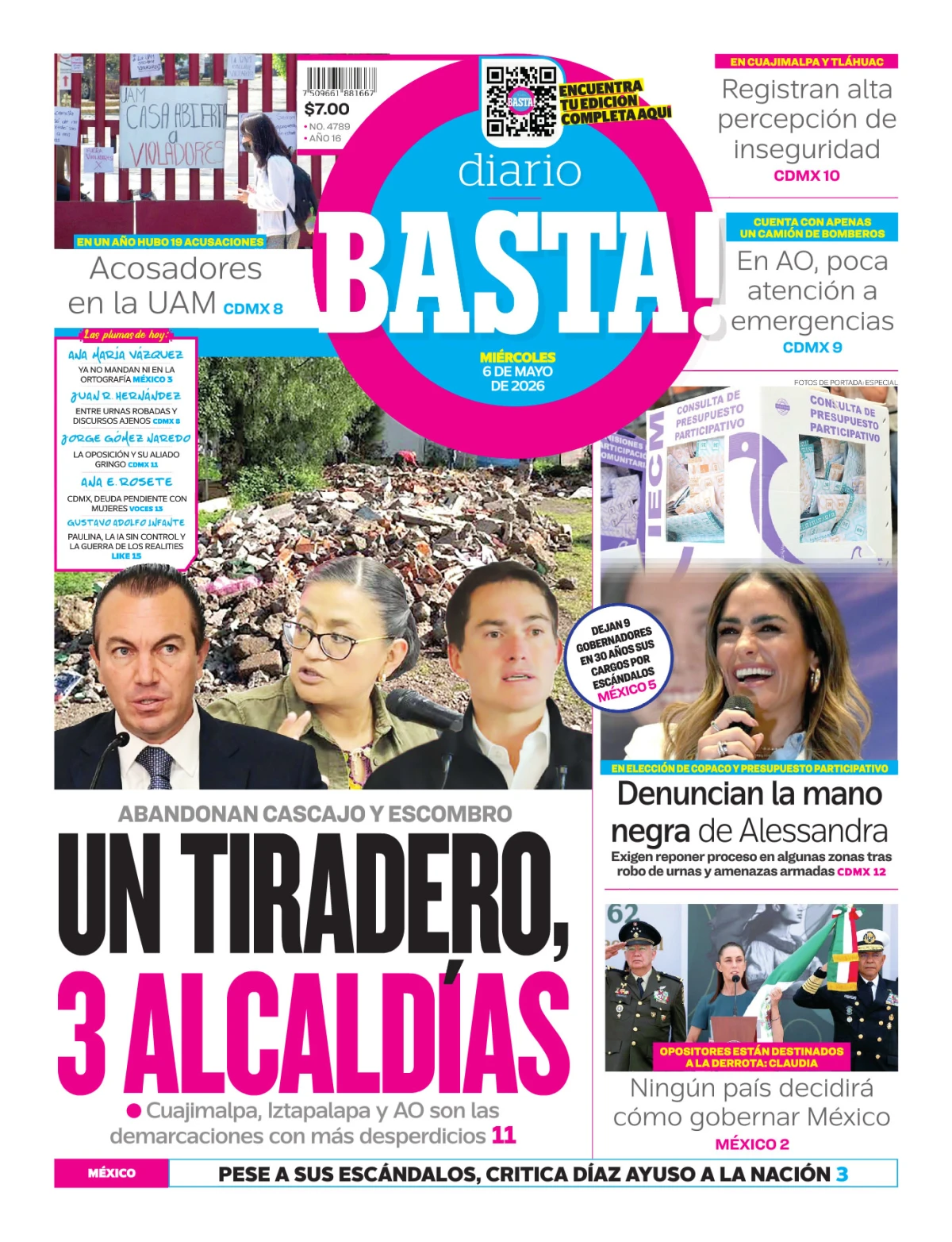 Portada de Basta! (portada)