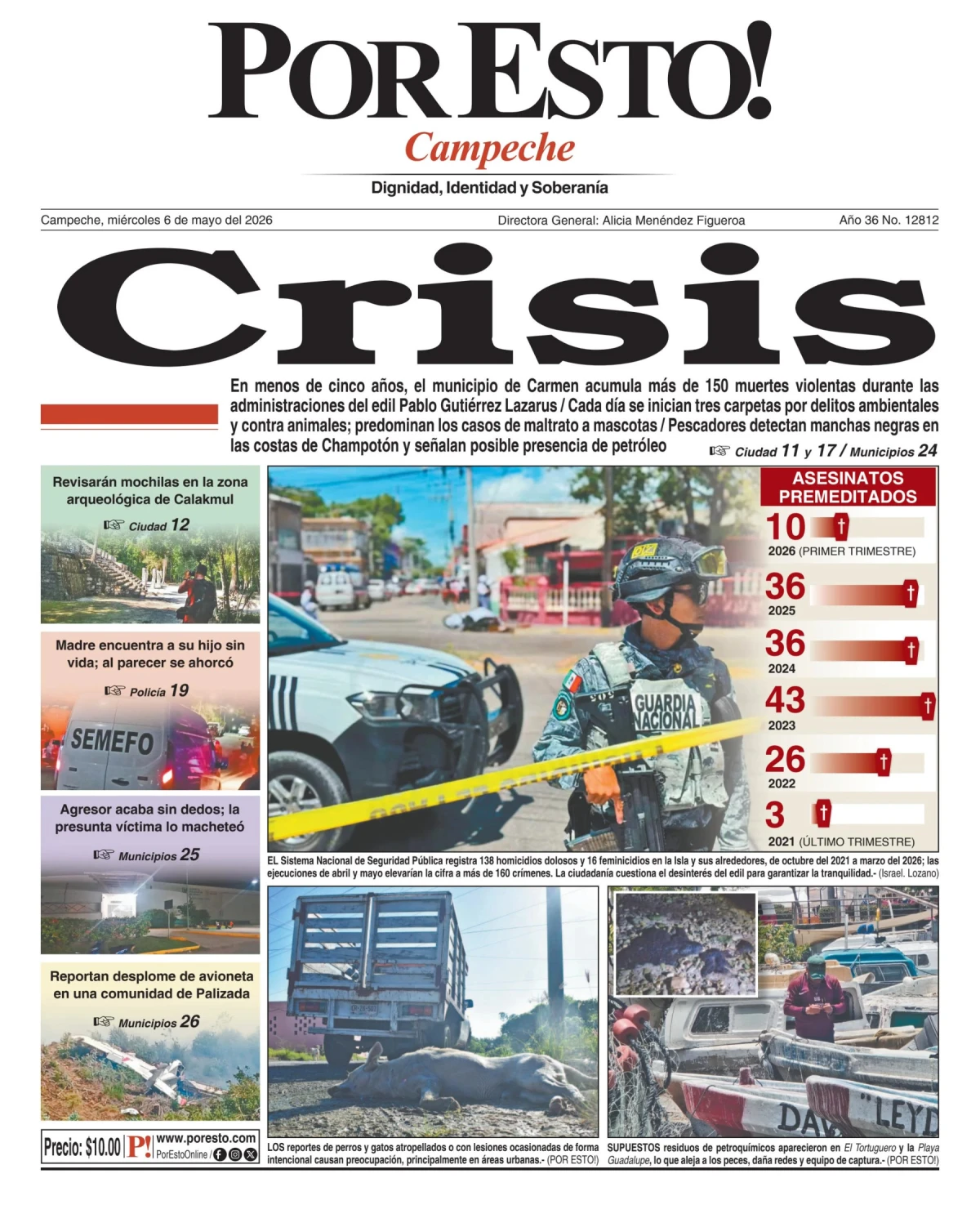 Portada de Por Esto (campeche)