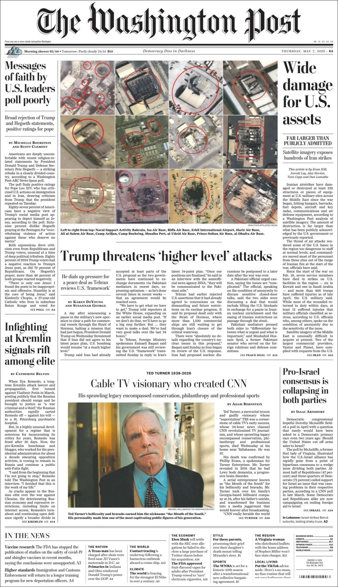 Portada de The Washington Post