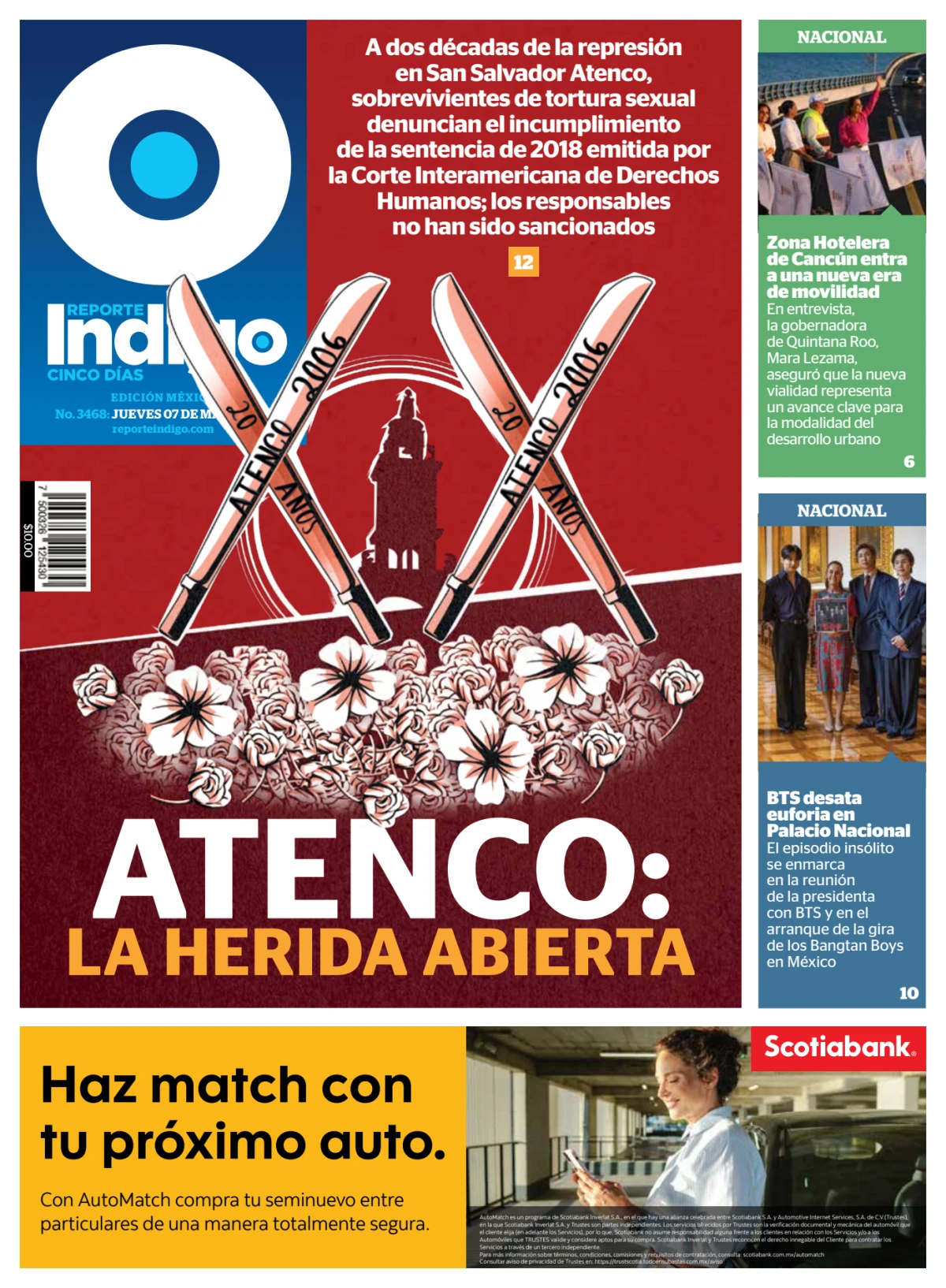 Portada de Reporte Indigo Nacional del jueves, 7 de mayo de 2026