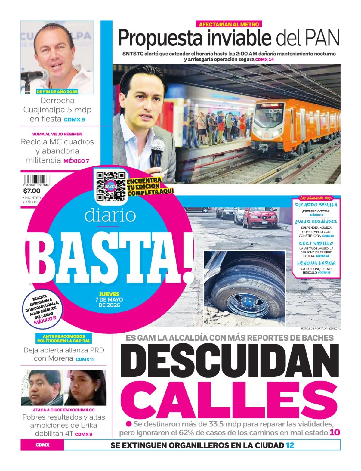 Portada de Basta! (portada)