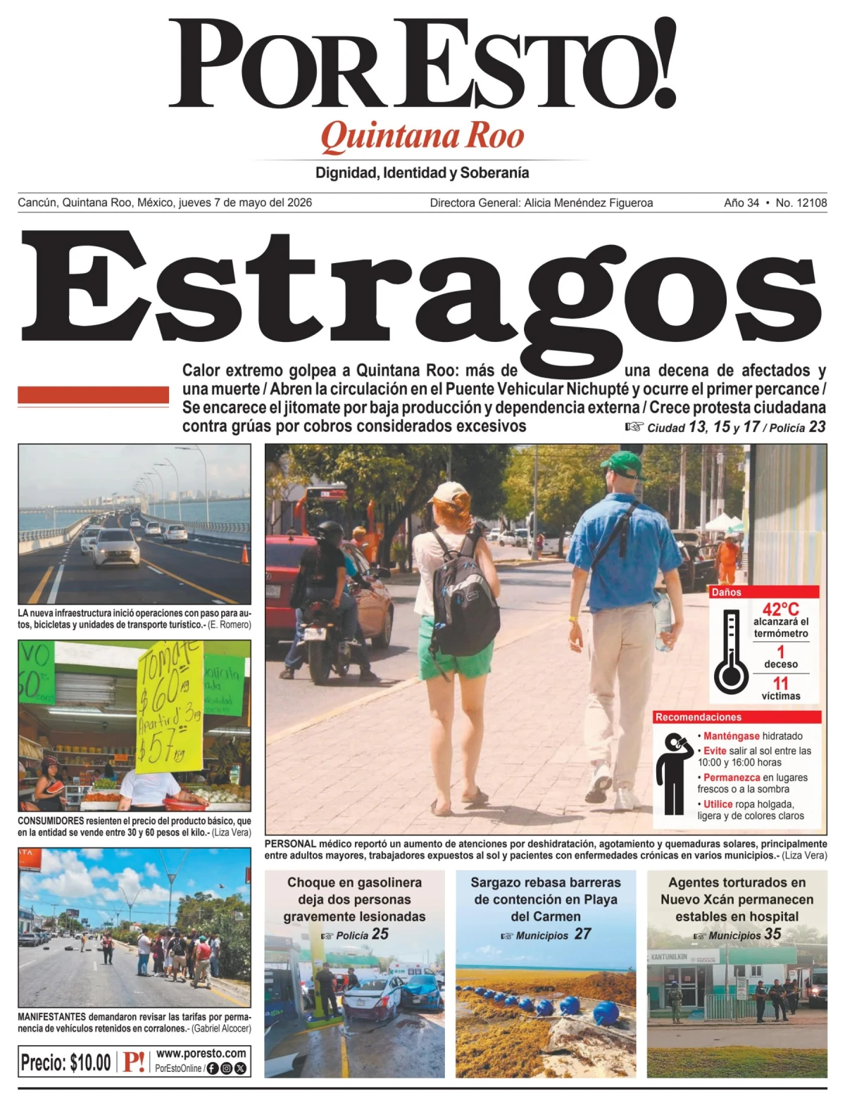 Portada de Por Esto (quintana Roo Cancun)