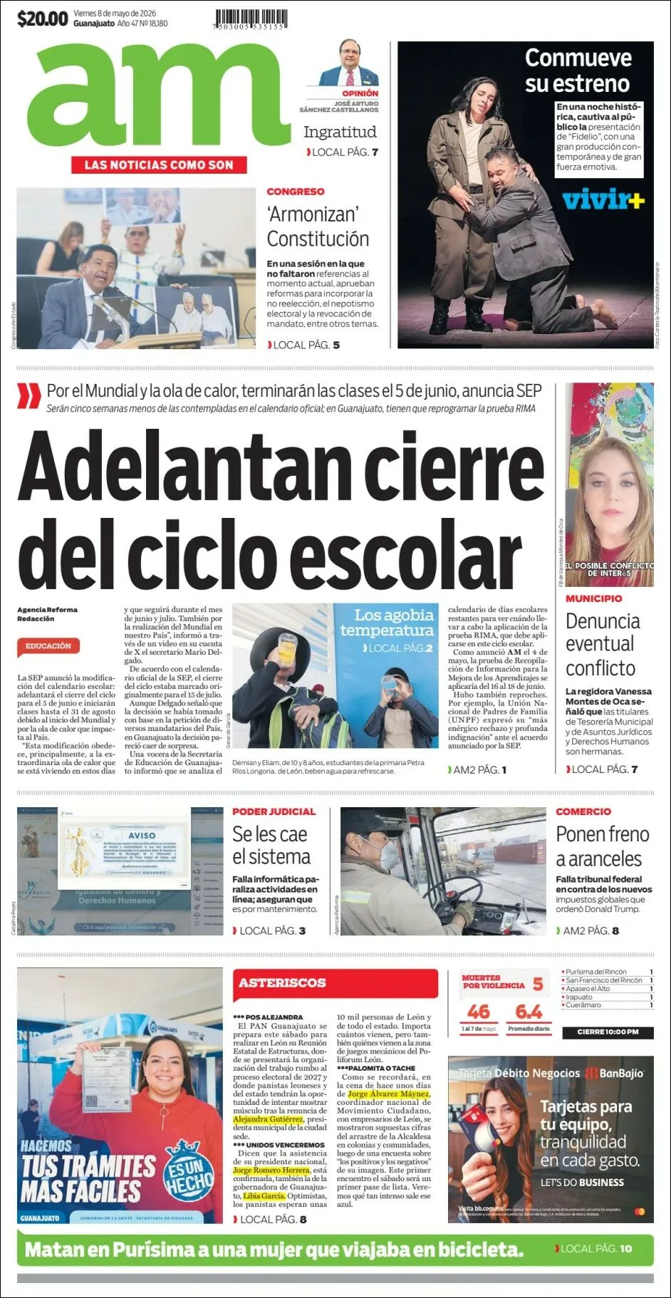 Portada de Am Corredor Industrial del viernes, 8 de mayo de 2026