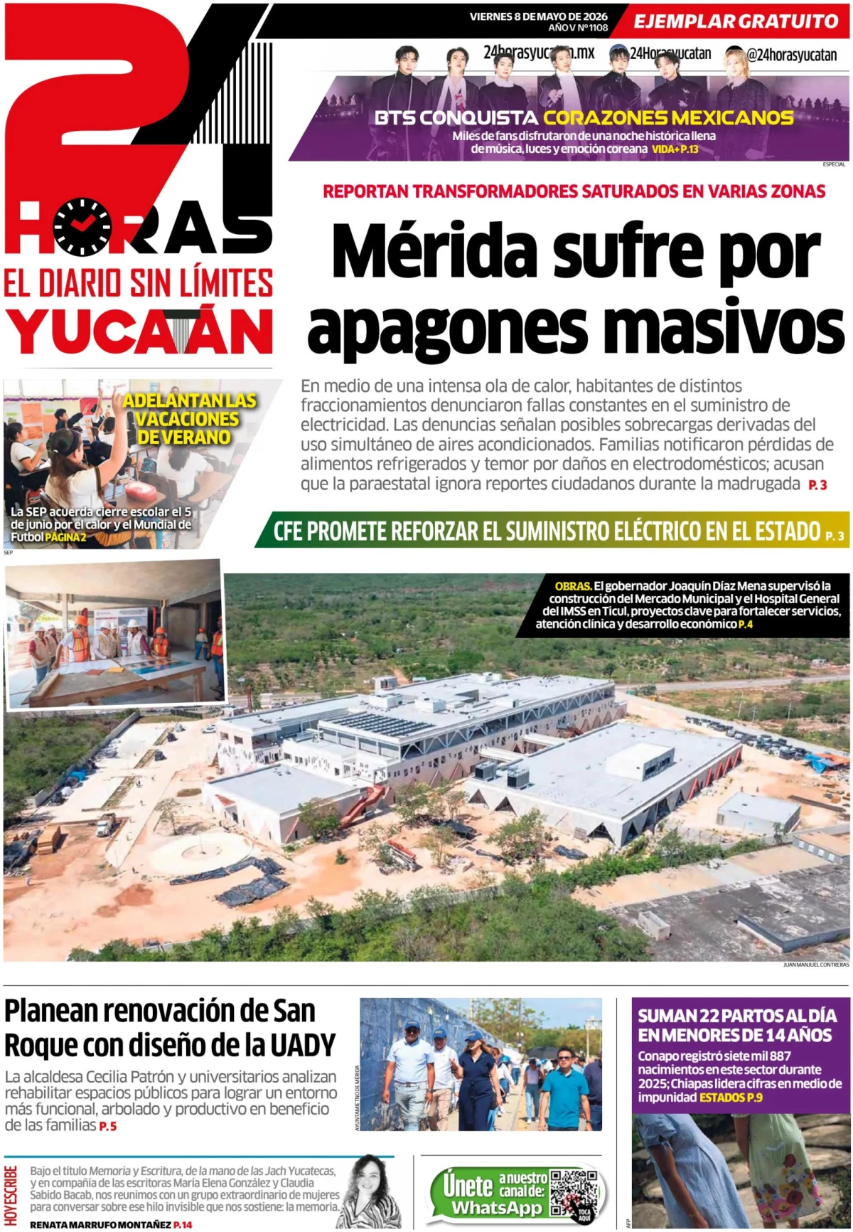 Portada de 24 Horas Yucatan