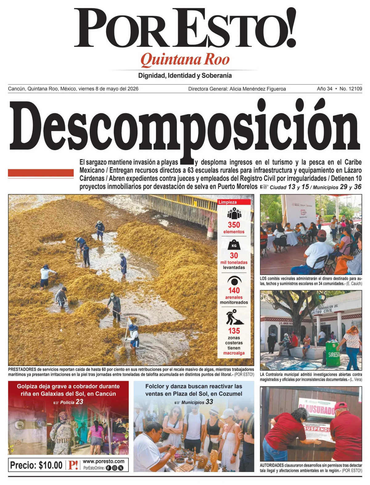 Portada de Por Esto (quintana Roo Cancun)