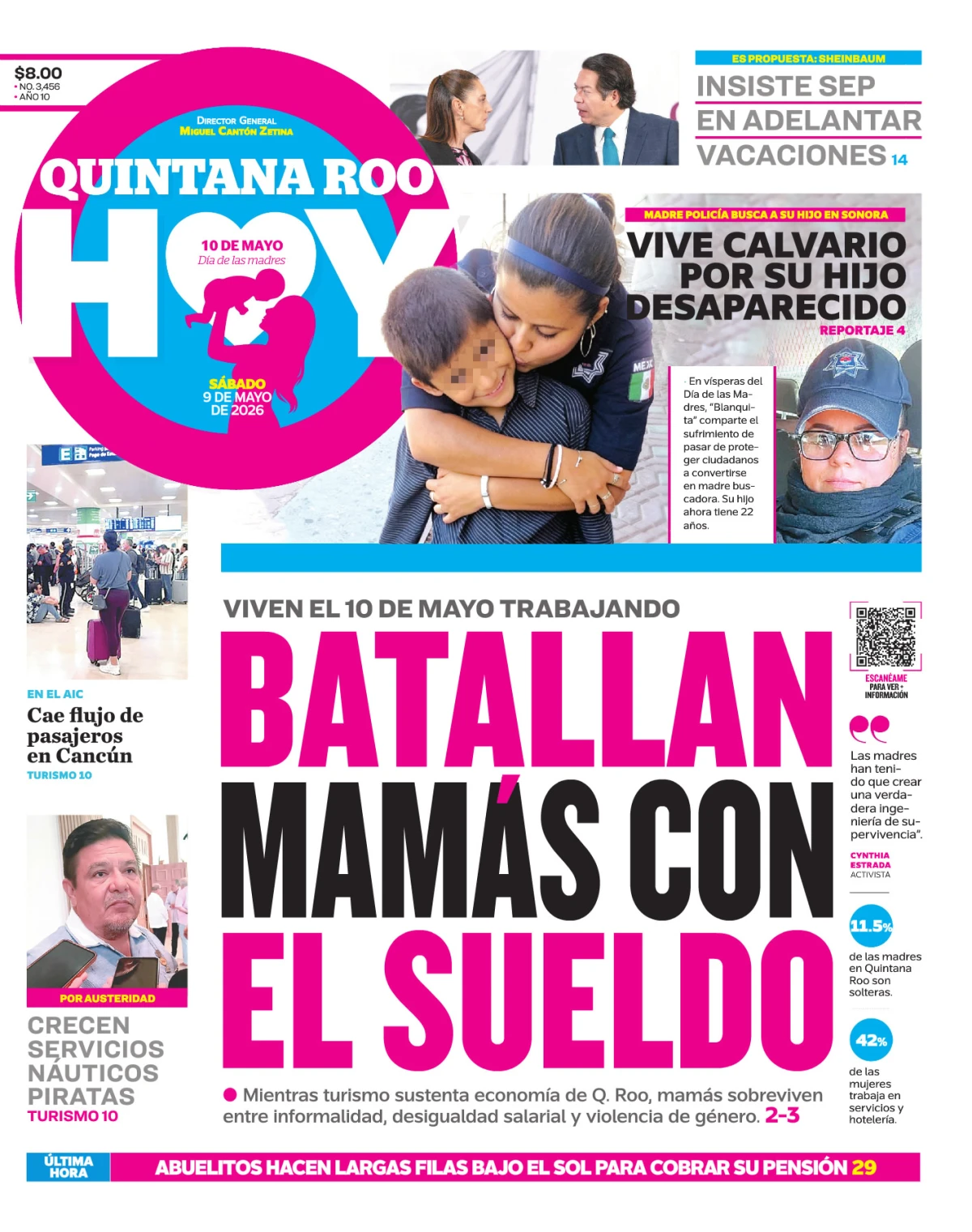 Portada de Quintana Roo Hoy (portada)