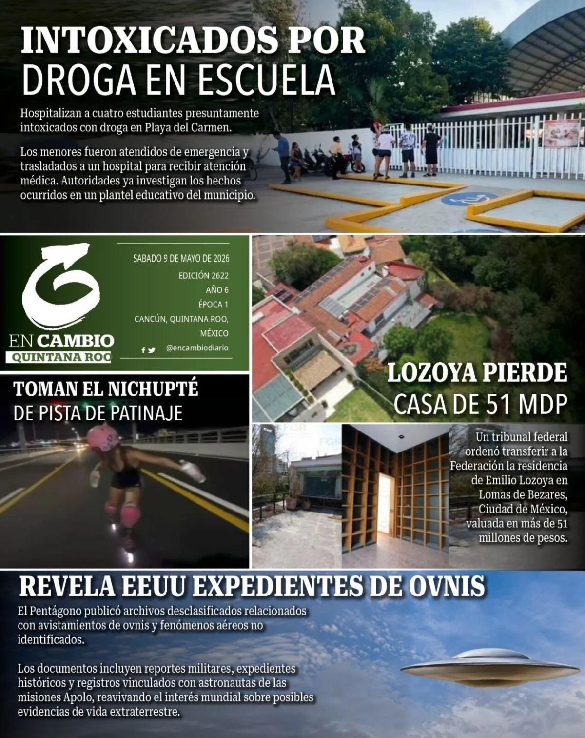 Portada de En Cambio - Quintana Roo (contraportada)