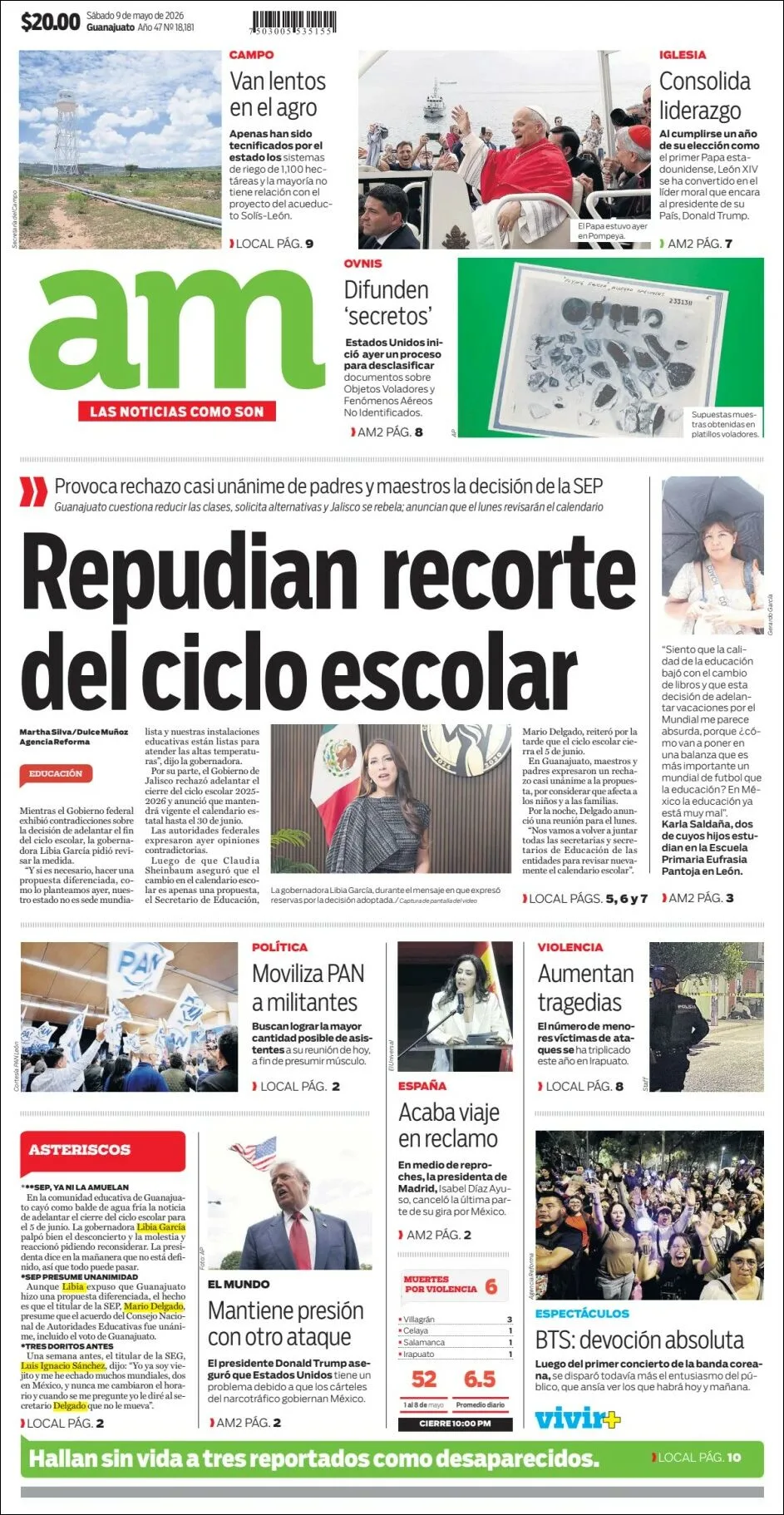 Portada de Am Corredor Industrial del sábado, 9 de mayo de 2026