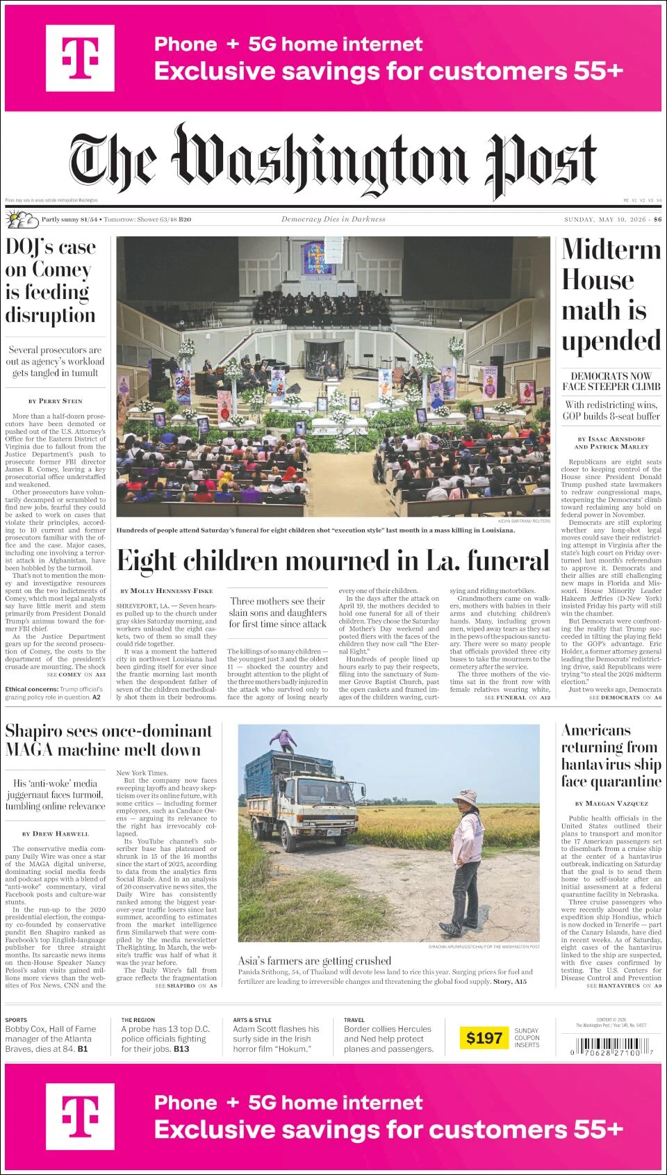 Portada de The Washington Post