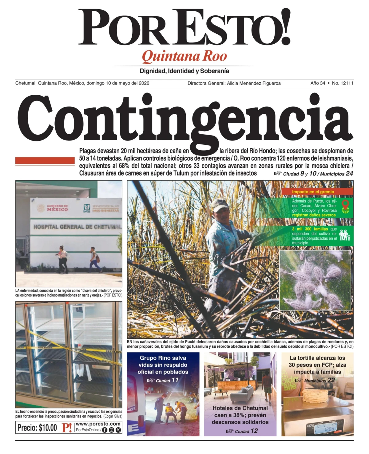 Portada de Por Esto (quintana Roo Chetumal)