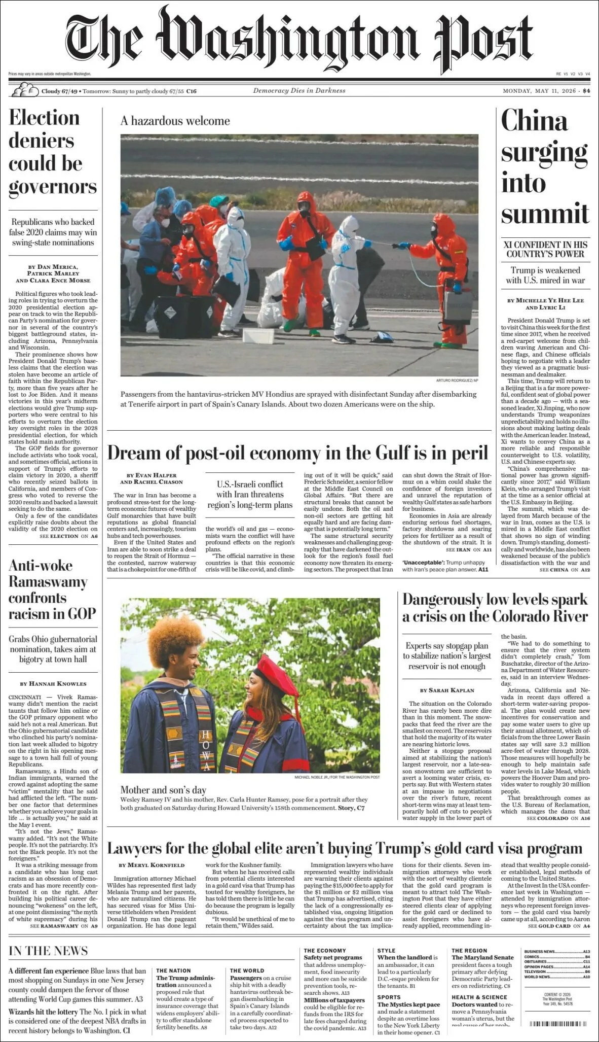 Portada de The Washington Post
