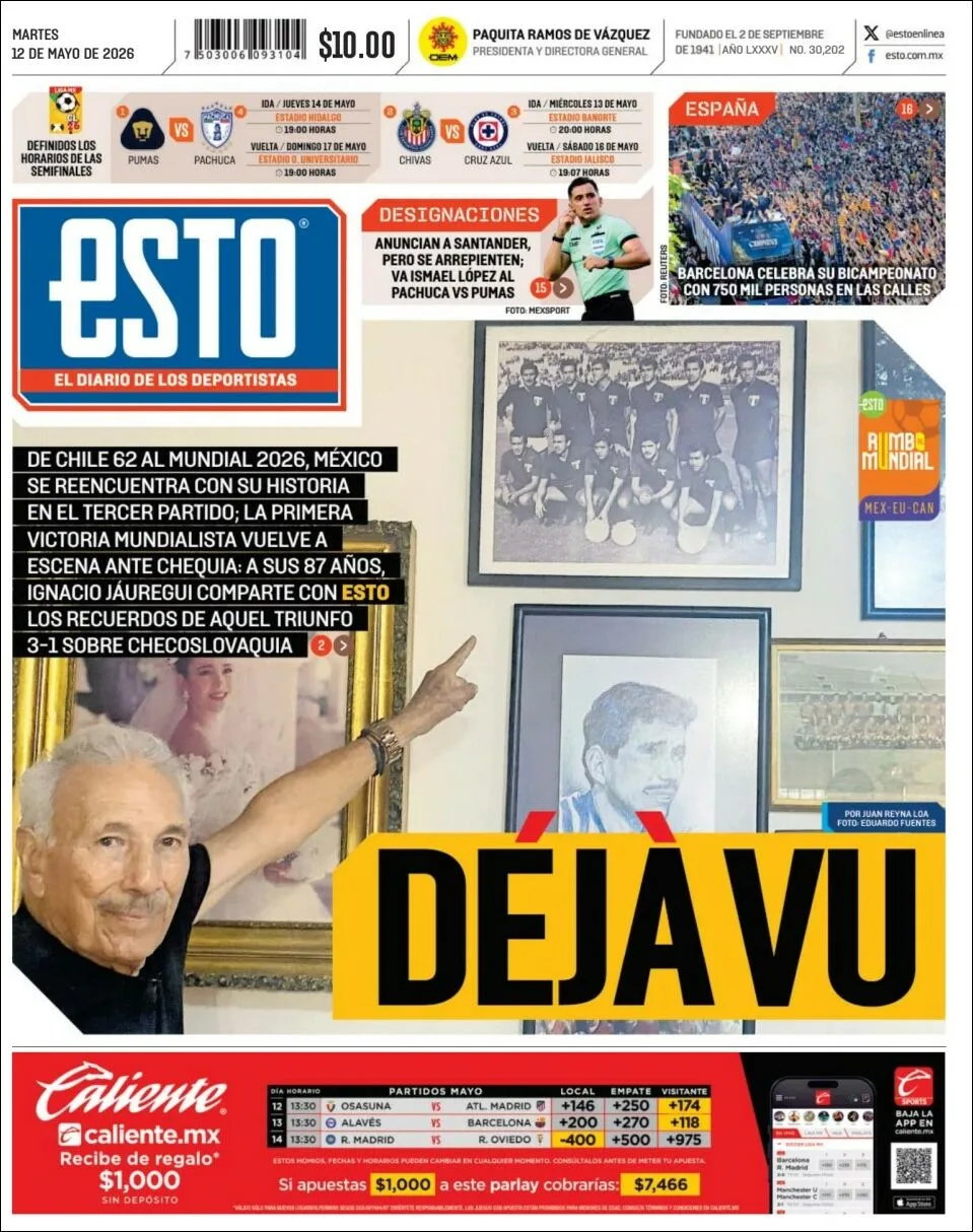 Portada de Esto del martes, 12 de mayo de 2026