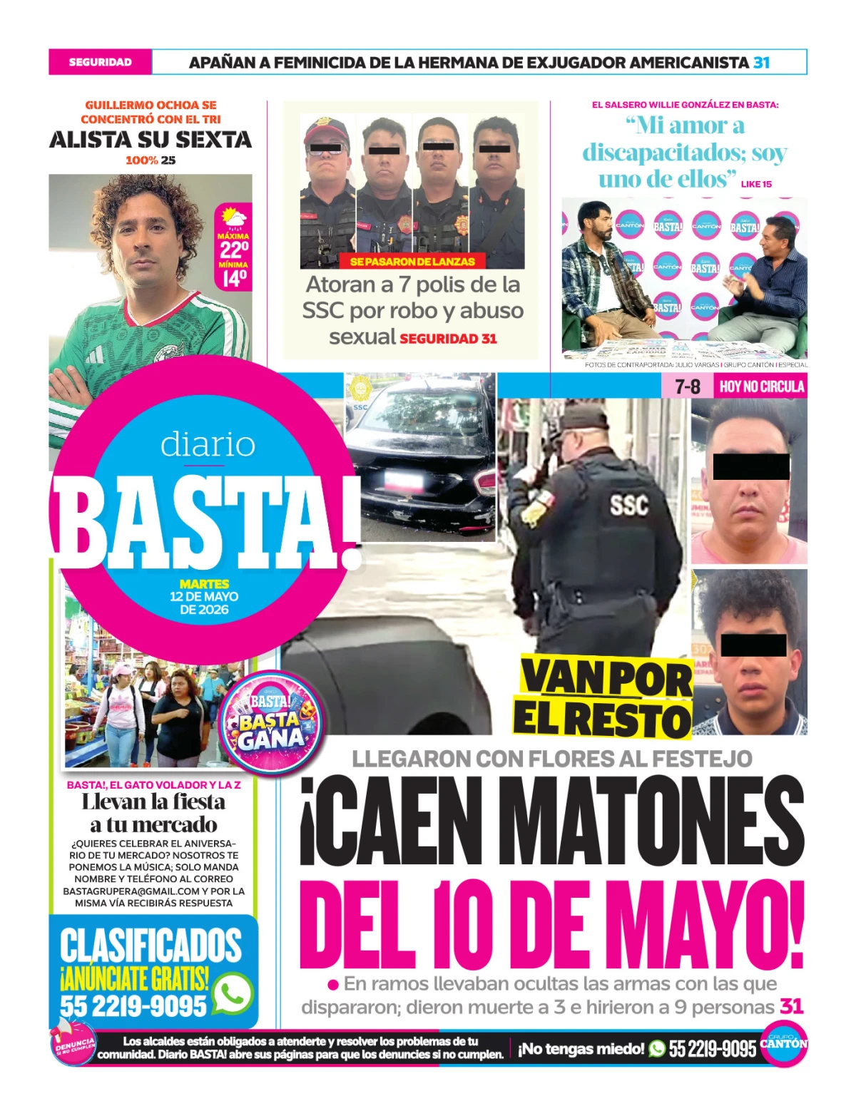 Portada de Basta! (contraportada)