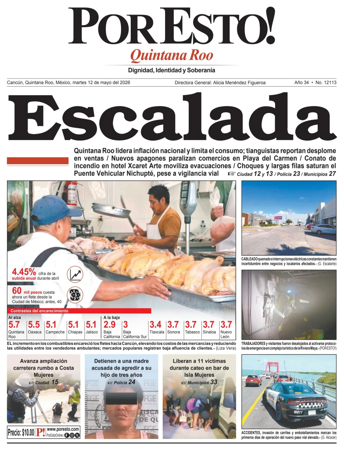 Portada de Por Esto (quintana Roo Cancun)