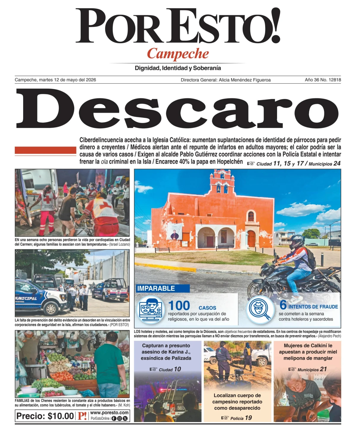 Portada de Por Esto (campeche)