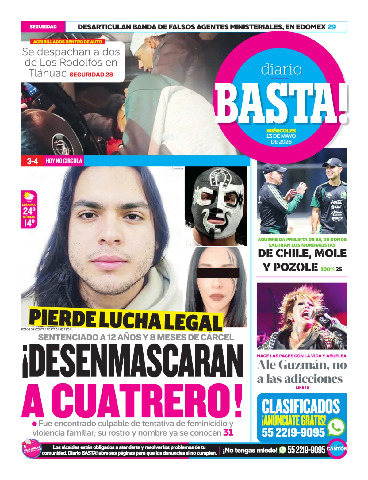 Portada de Basta! (contraportada)