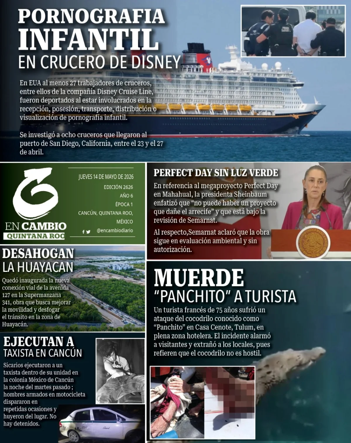 Portada de En Cambio - Quintana Roo (contraportada)