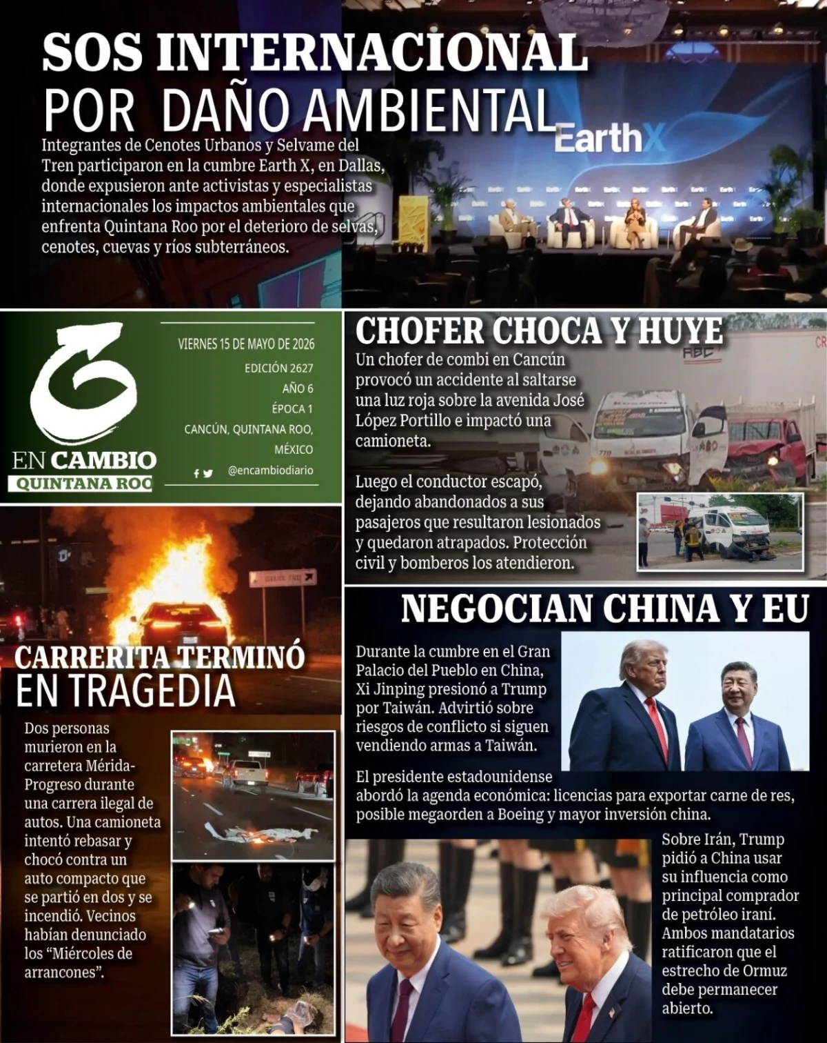 Portada de En Cambio - Quintana Roo (portada)