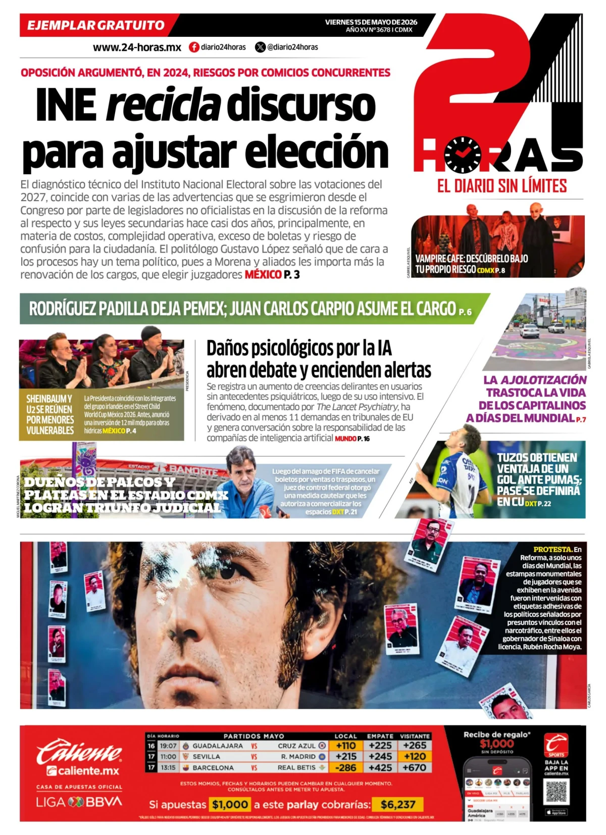 Portada de 24 Horas