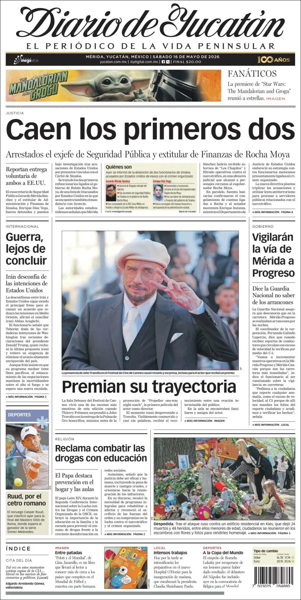 Portada de Diario de Yucatán