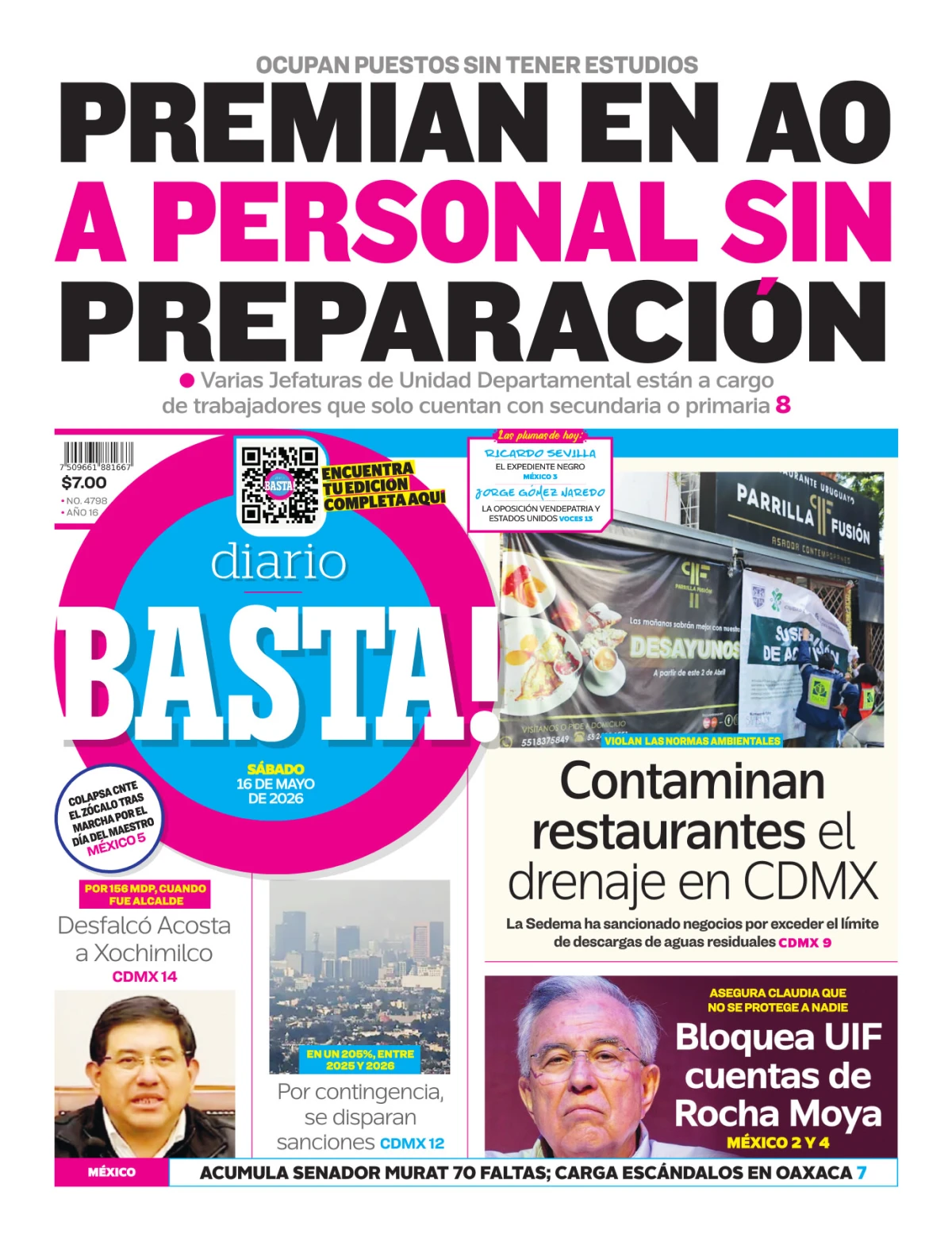 Portada de Basta! (portada)