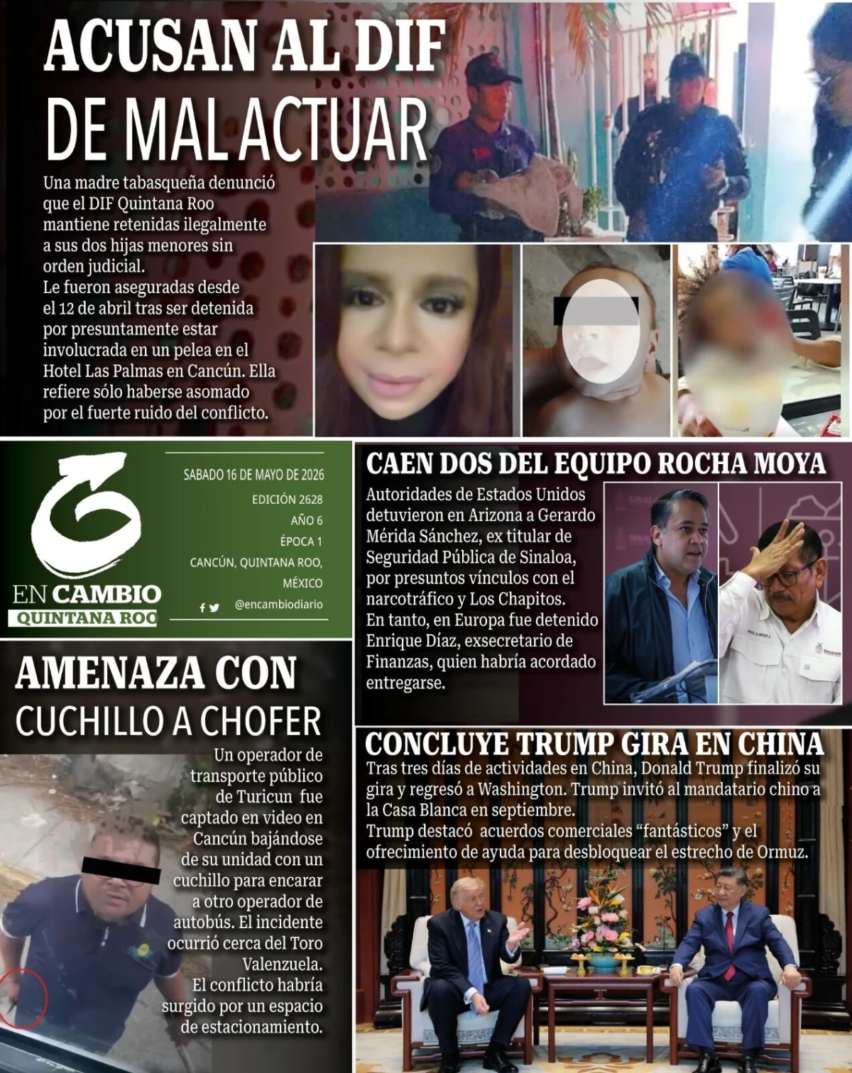 Portada de En Cambio - Quintana Roo (contraportada)