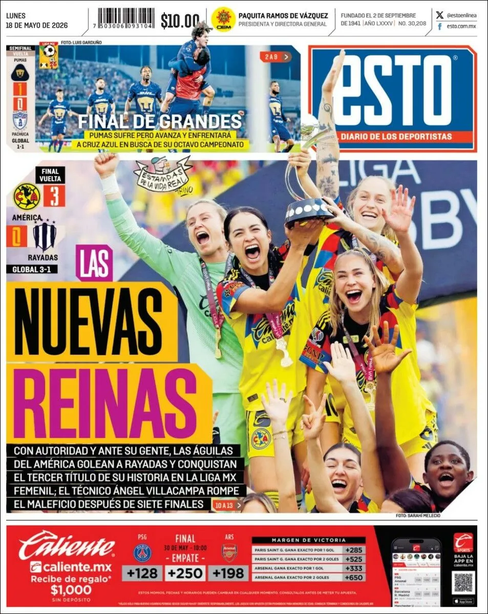 Portada de Esto del lunes, 18 de mayo de 2026