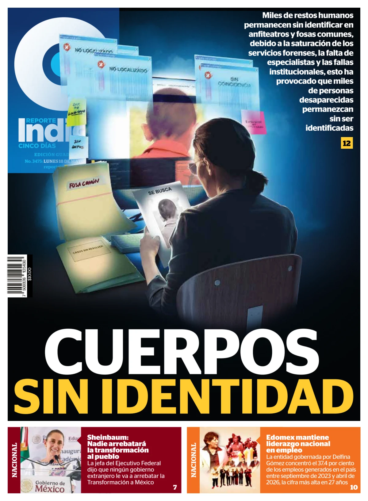 Portada de Reporte Indigo Guadalajara del lunes, 18 de mayo de 2026