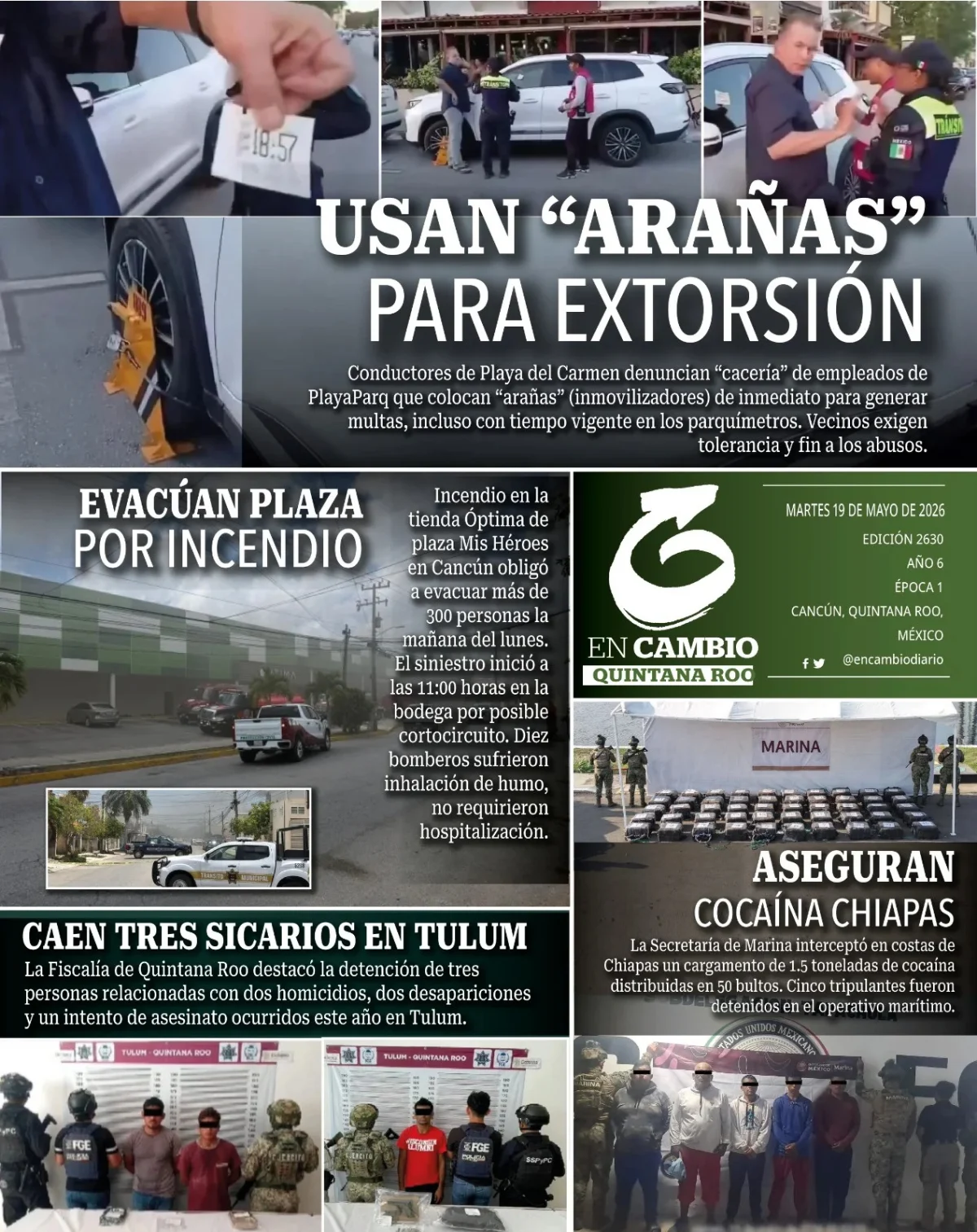 Portada de En Cambio - Quintana Roo (contraportada)