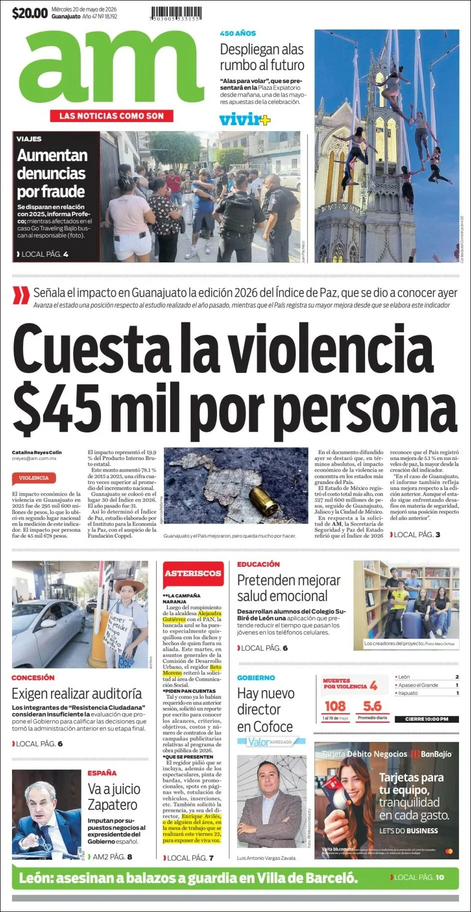 Portada de Am Corredor Industrial del miércoles, 20 de mayo de 2026