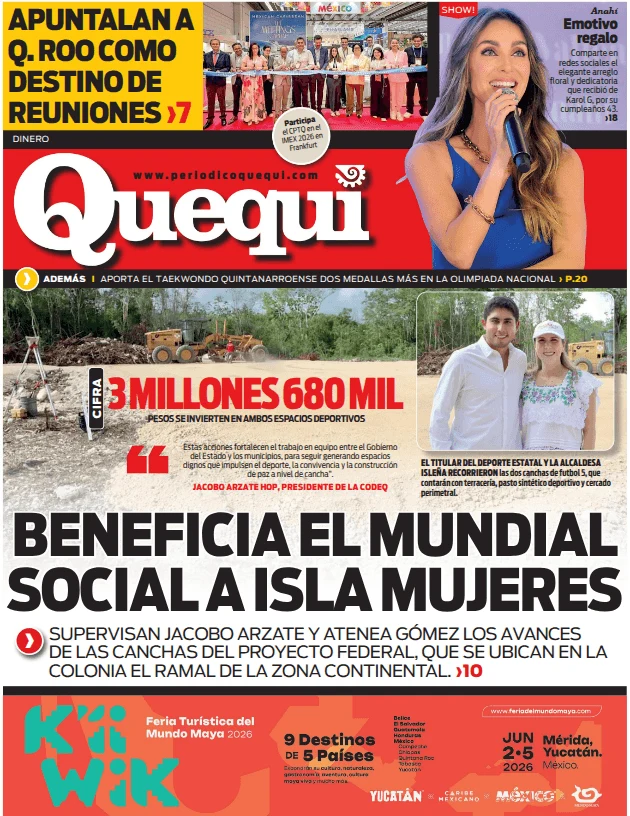 Portada de Quequi (contraportada) del jueves, 21 de mayo de 2026