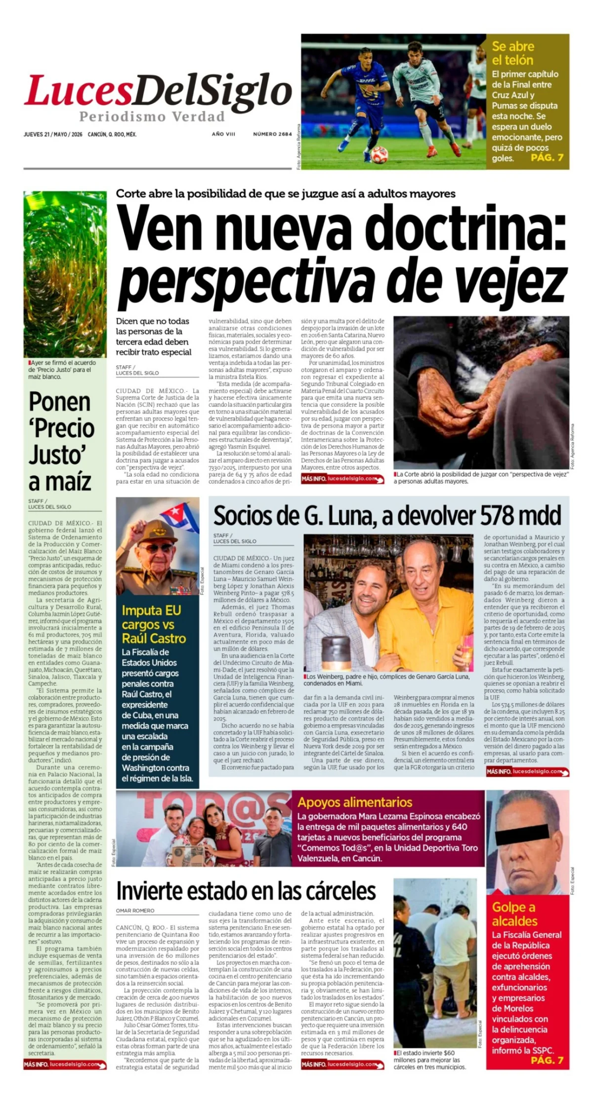 Portada de Luces del Siglo