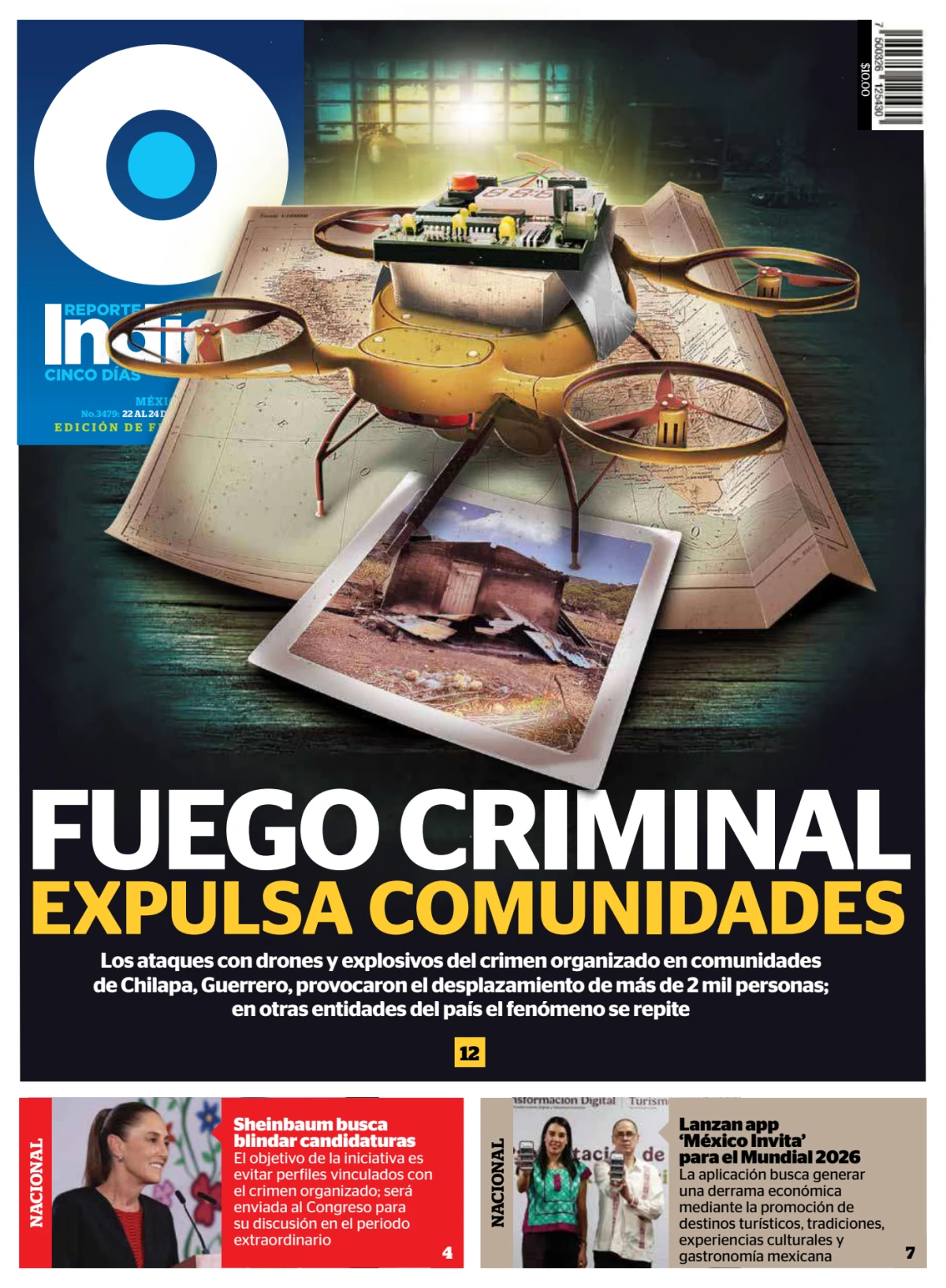 Portada de Reporte Indigo Nacional del viernes, 22 de mayo de 2026