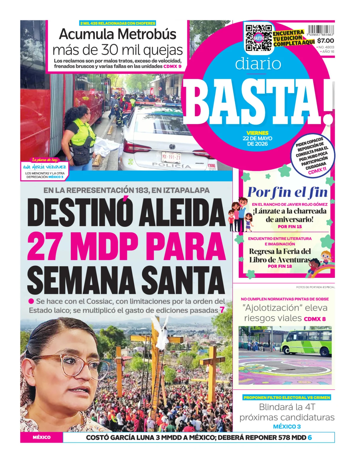 Portada de Basta! (portada)