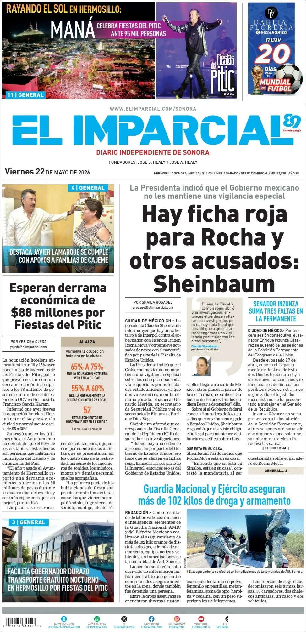 Portada de El Imparcial