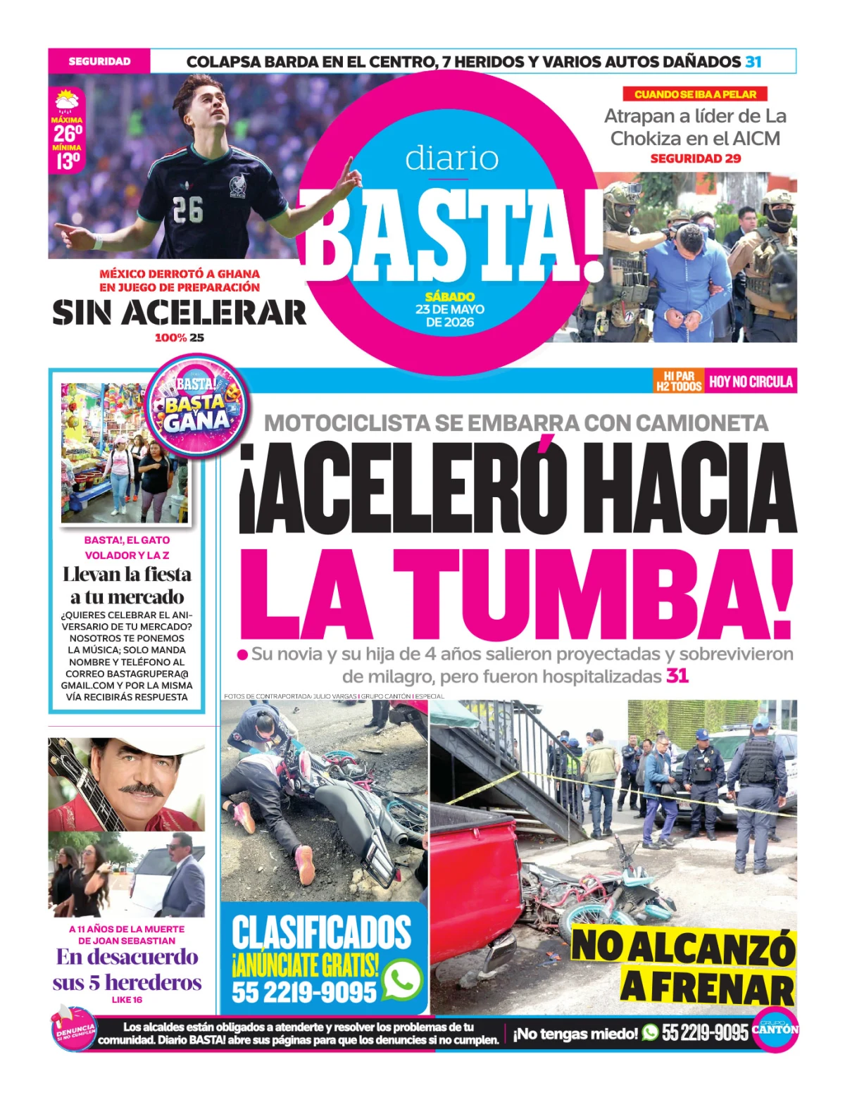 Portada de Basta! (contraportada)