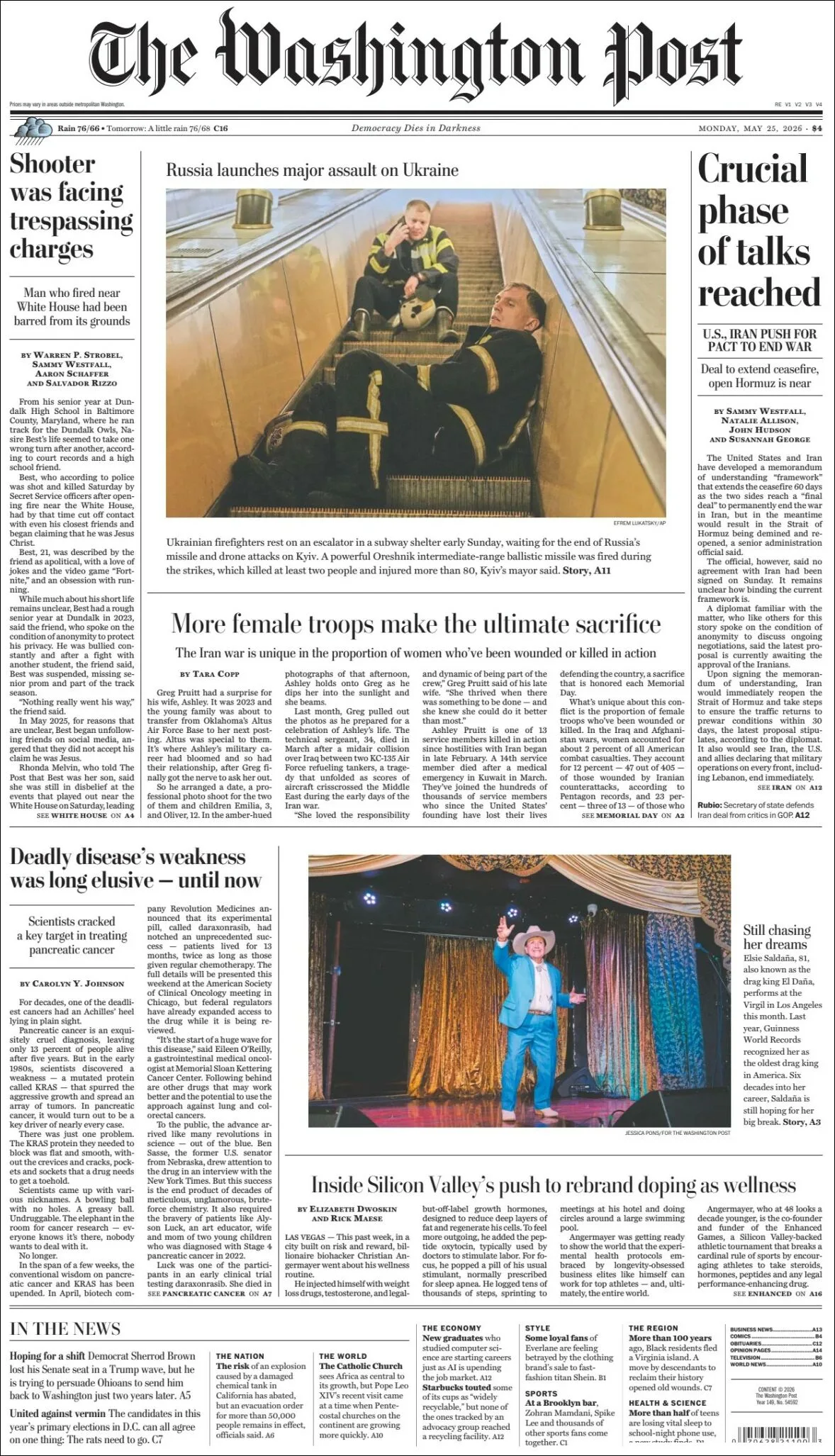 Portada de The Washington Post