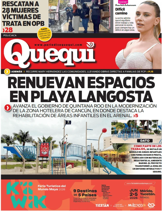 Portada de Quequi (contraportada) del lunes, 25 de mayo de 2026