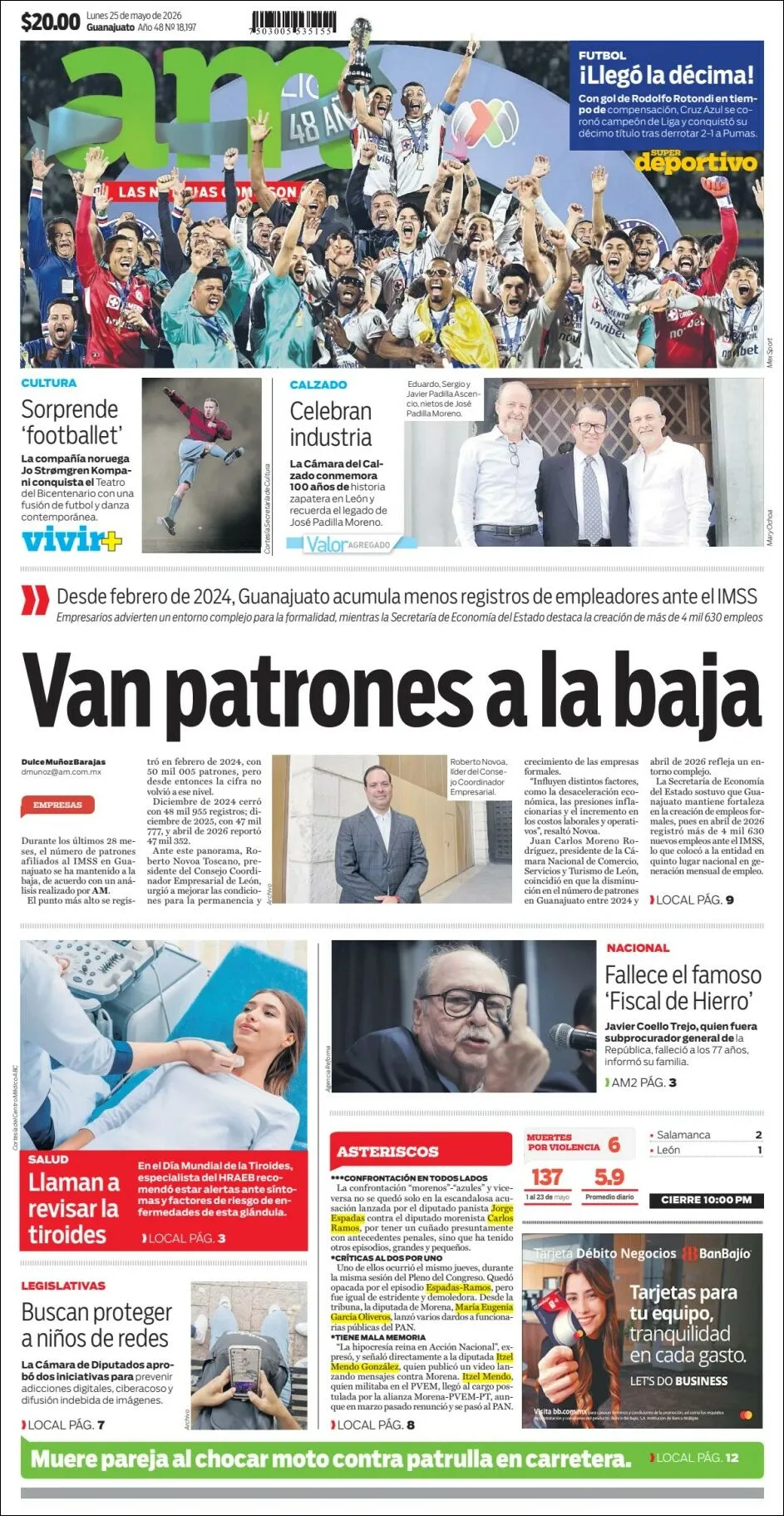 Portada de Am Corredor Industrial del lunes, 25 de mayo de 2026