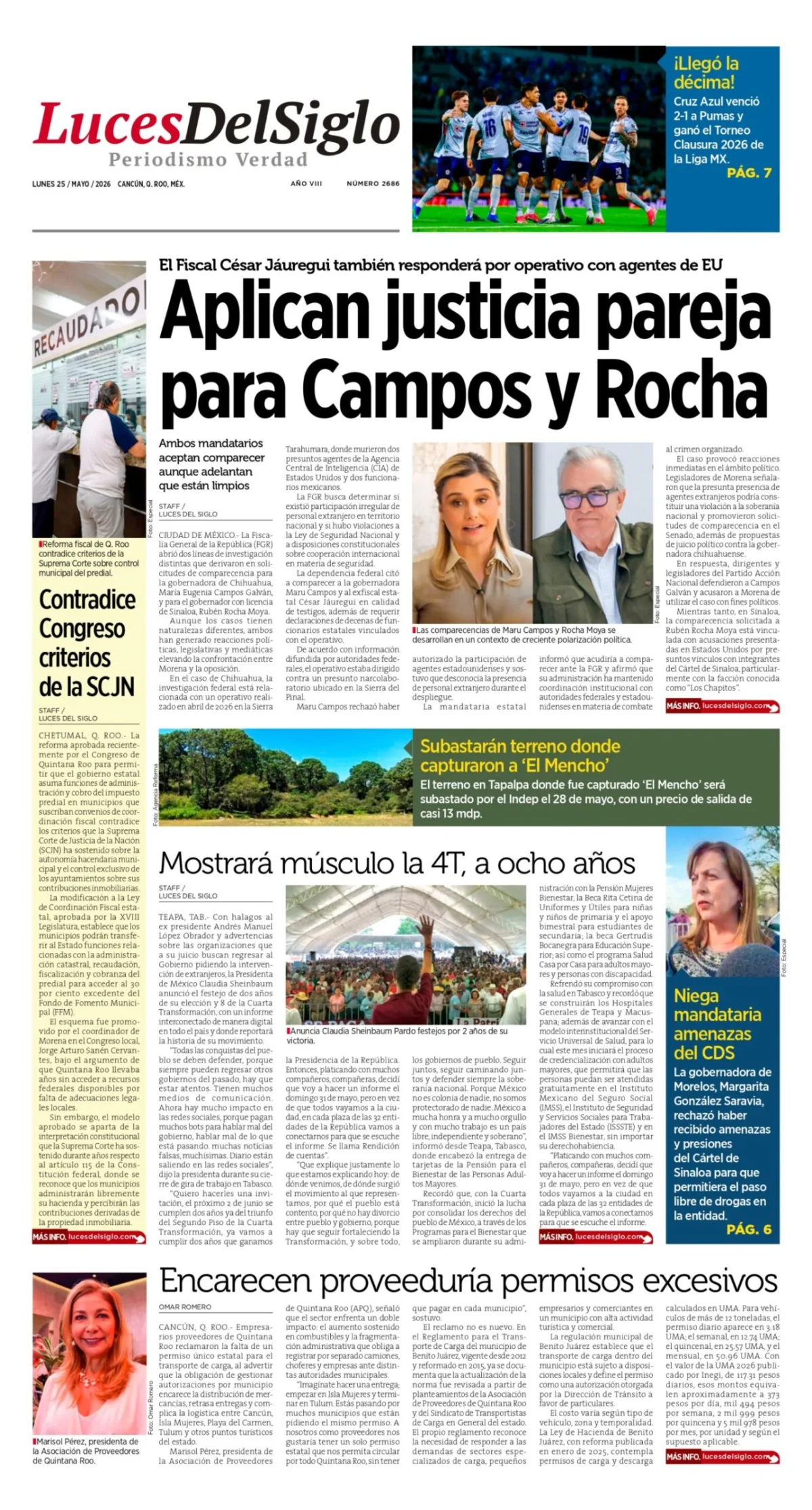 Portada de Luces del Siglo