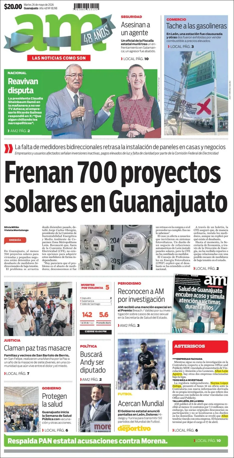Portada de Am Corredor Industrial del martes, 26 de mayo de 2026