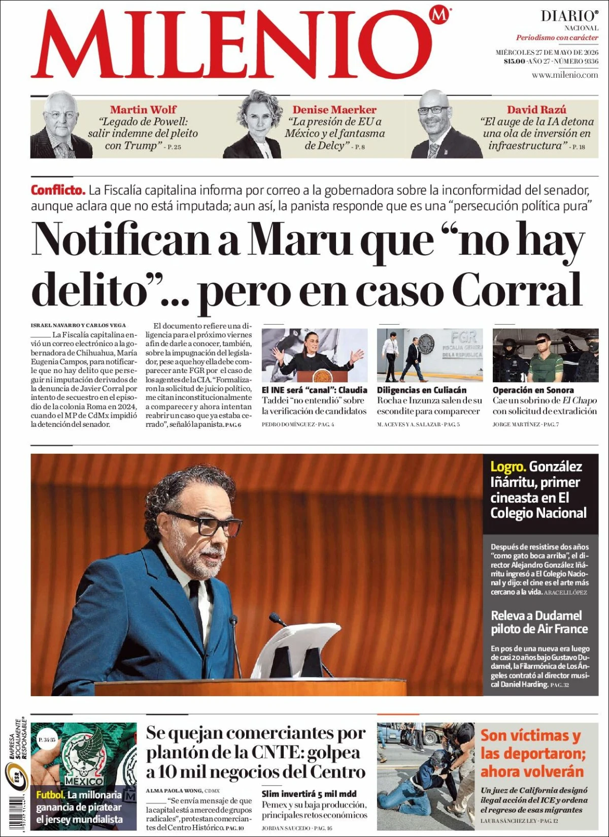 Portada de Milenio
