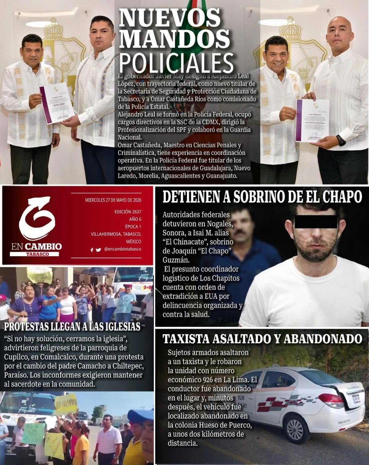 Portada de En Cambio - Tabasco (contraportada)