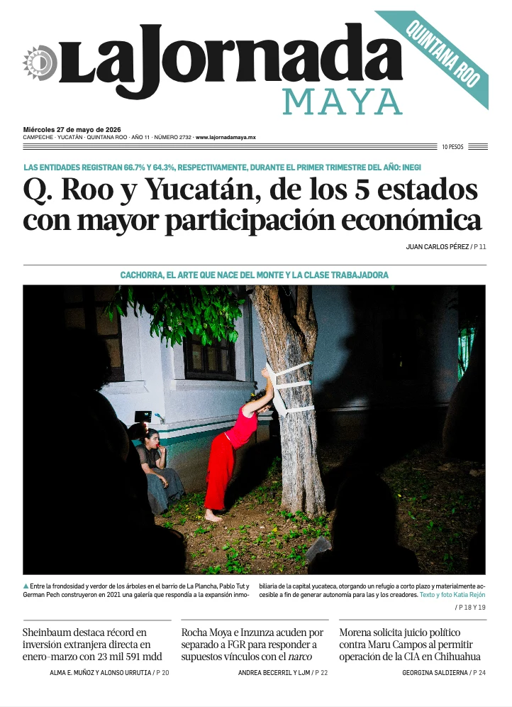 Portada de La Jornada Maya Quintana Roo del 2026-05-27